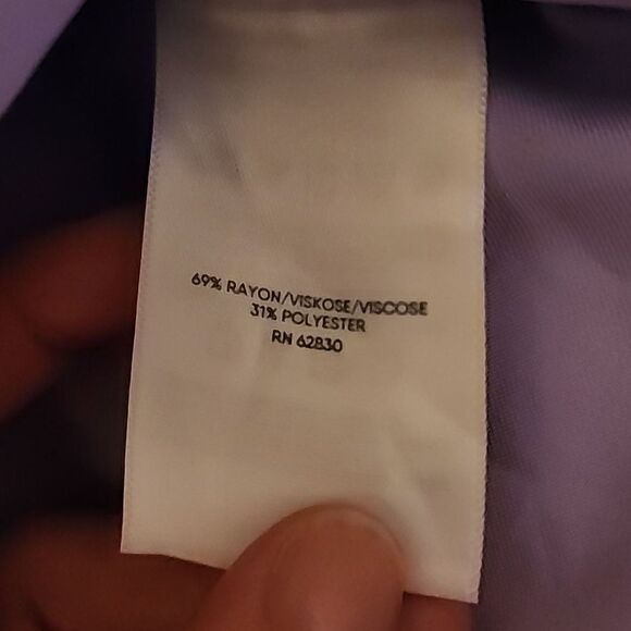 LL Bean lilac Long Sleeve Tunic Top size 14 - Picture 5 of 12